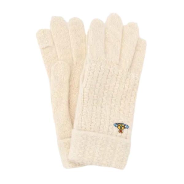 Vivienne Westwood gloves cashmere knit gloves ivory