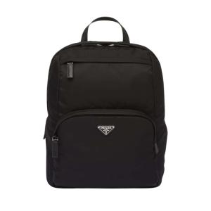 Re-nylon And Saffiano Leather Backpack