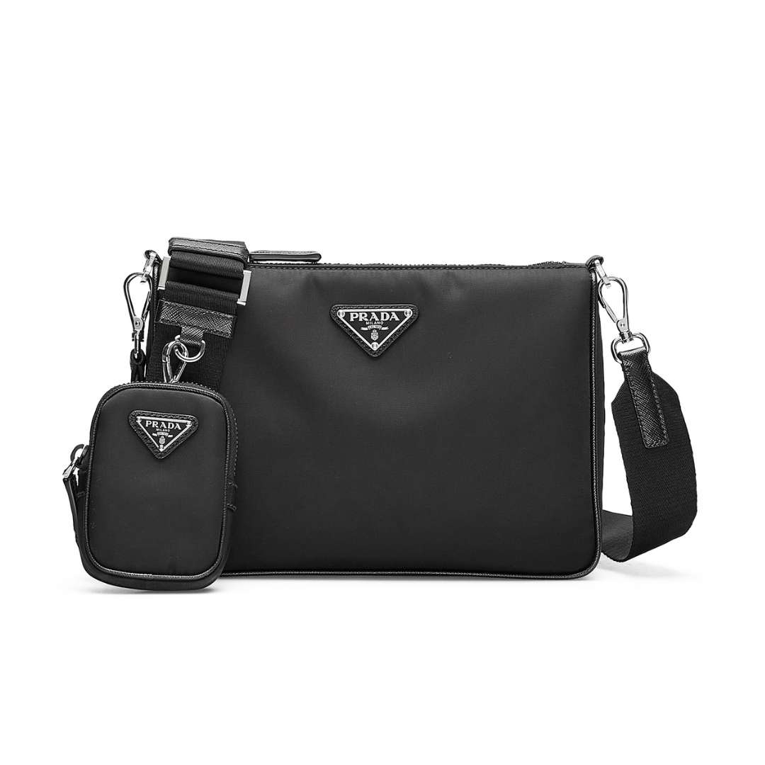 Nylon pouch shoulder bag