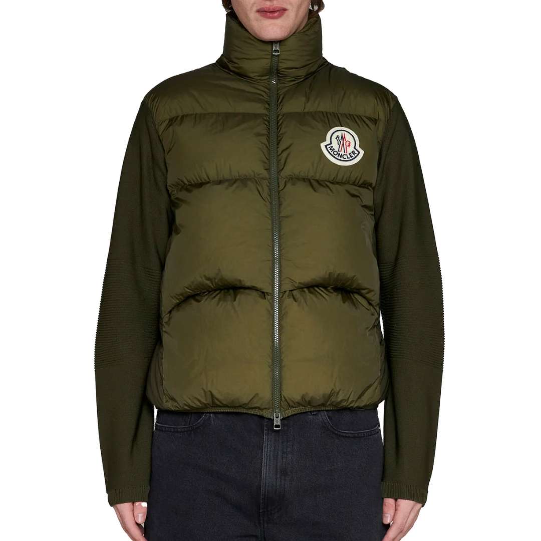 Logo Patch Zip-Up Padded Jacket