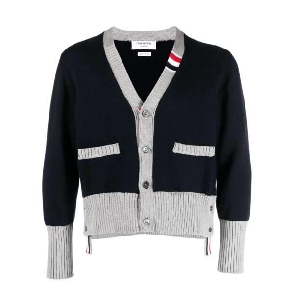 Intarsia Jersey Cotton Cardigan