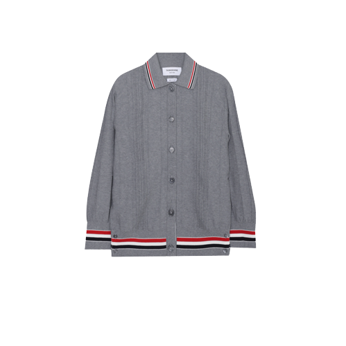 Cricket RWB Framing High Twist Cotton Collar Cardigan