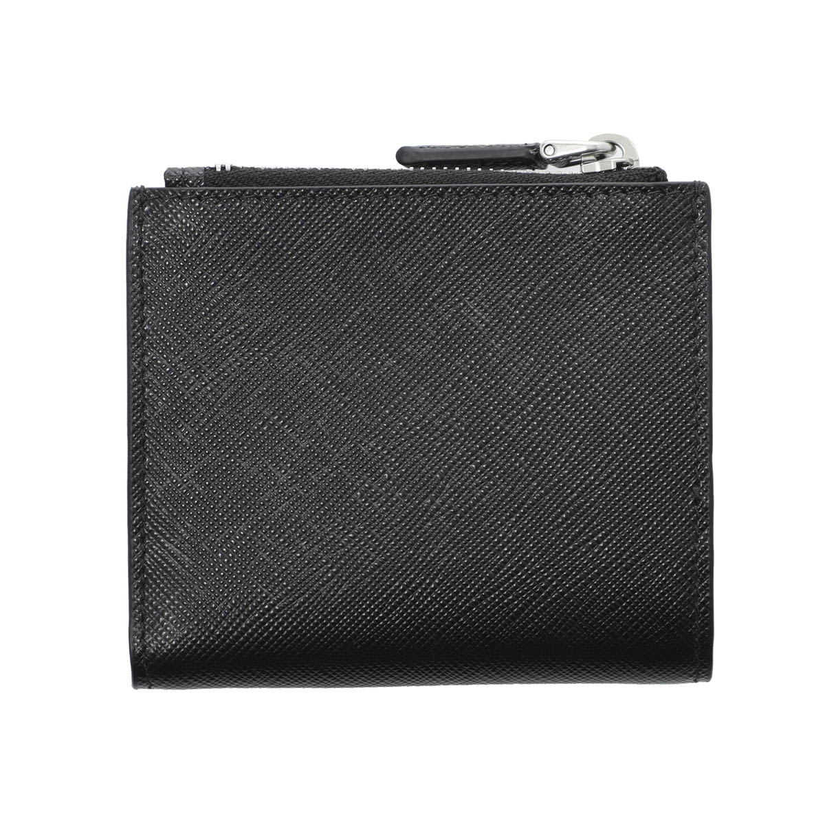 Saffiano leather half wallet