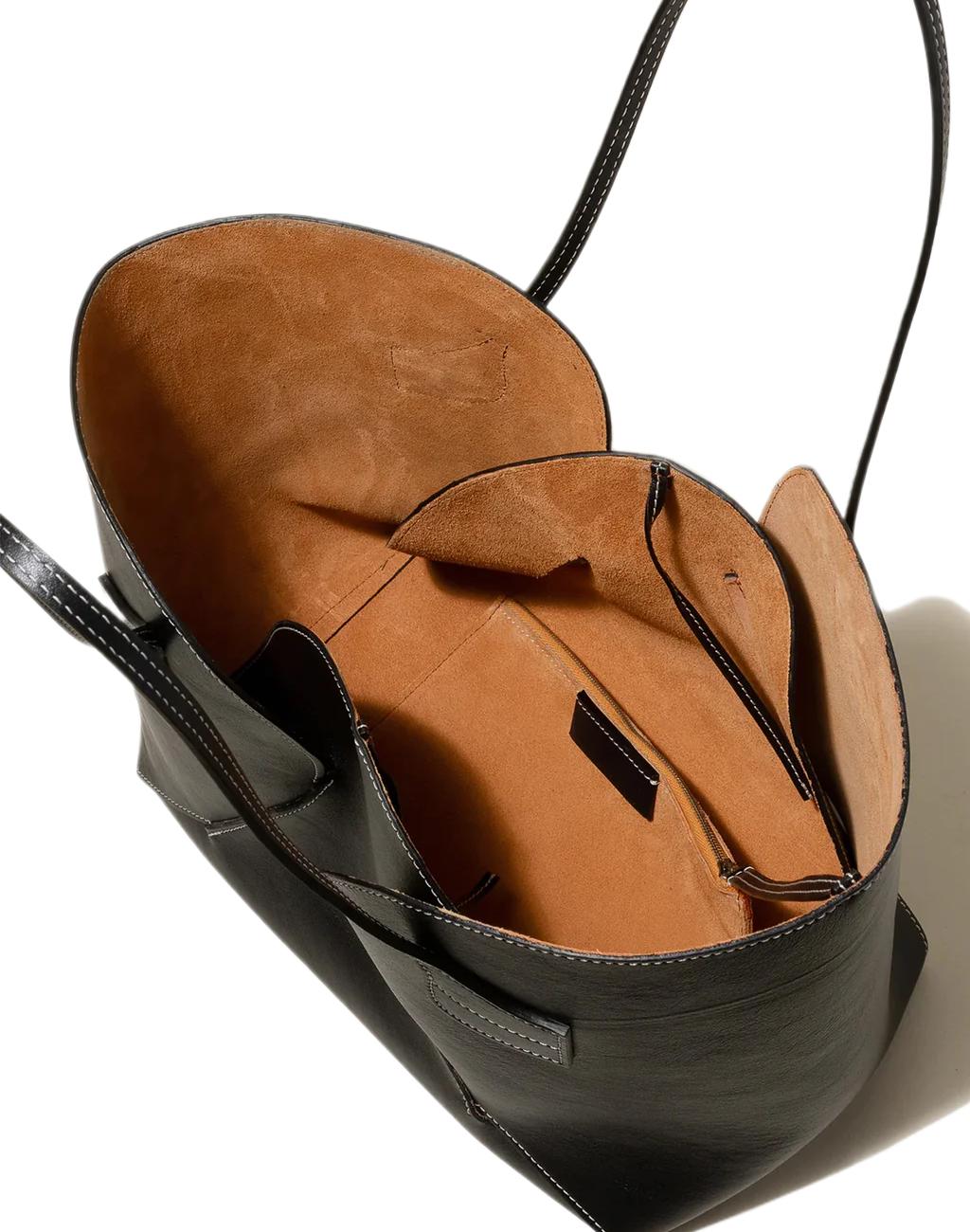 SEPAL stitch-embellished leather tote bag