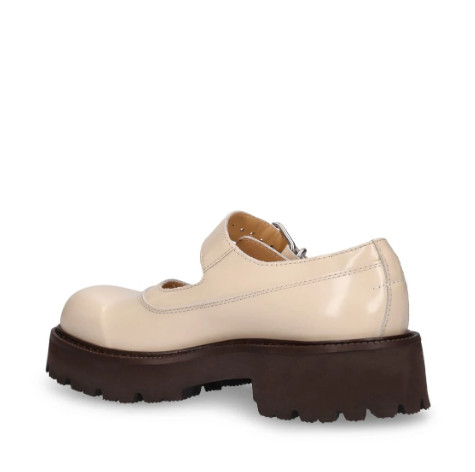 Calfskin platform Mary Jane loafers