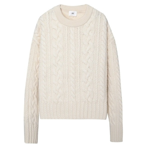 Wool cable knit