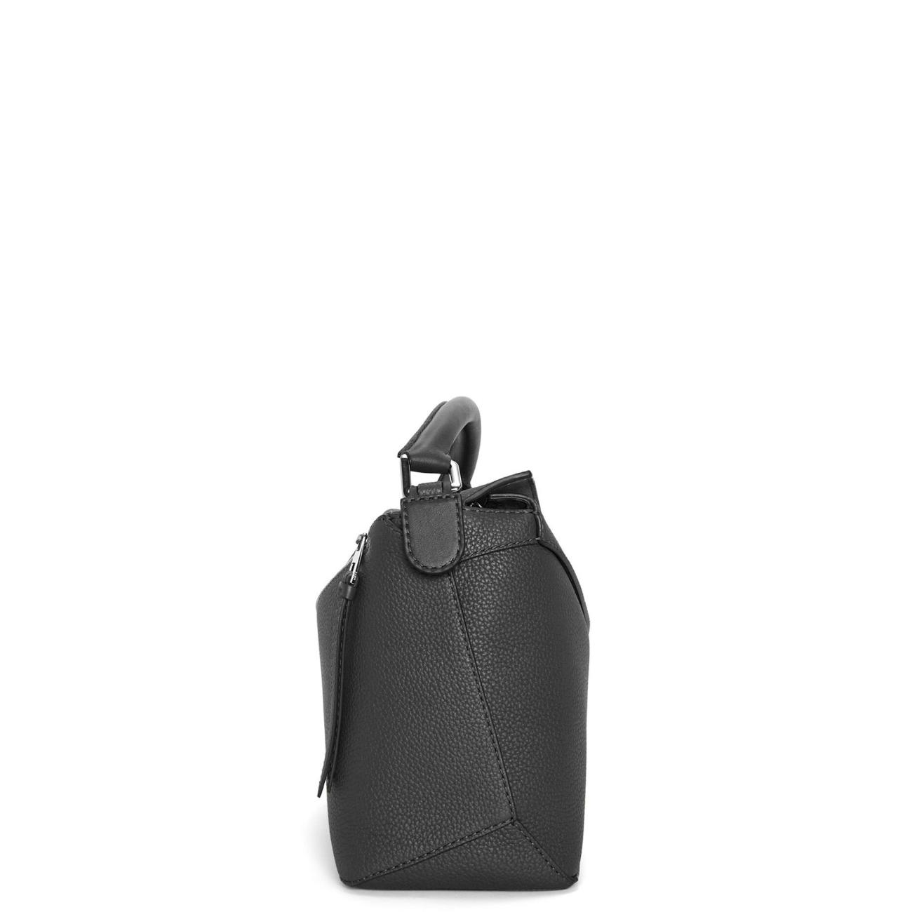 Puzzle bag in grained calfskin