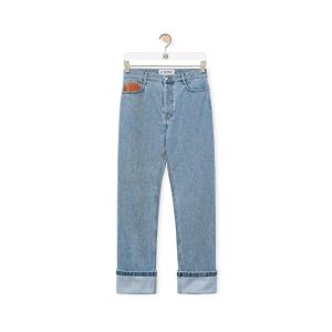 Denim Fisherman turn-up jeans