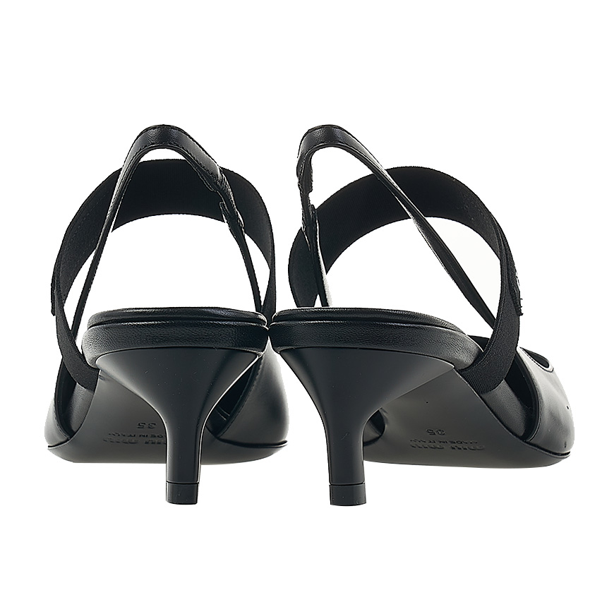 Miu Miu Logo Label Slingback Pumps