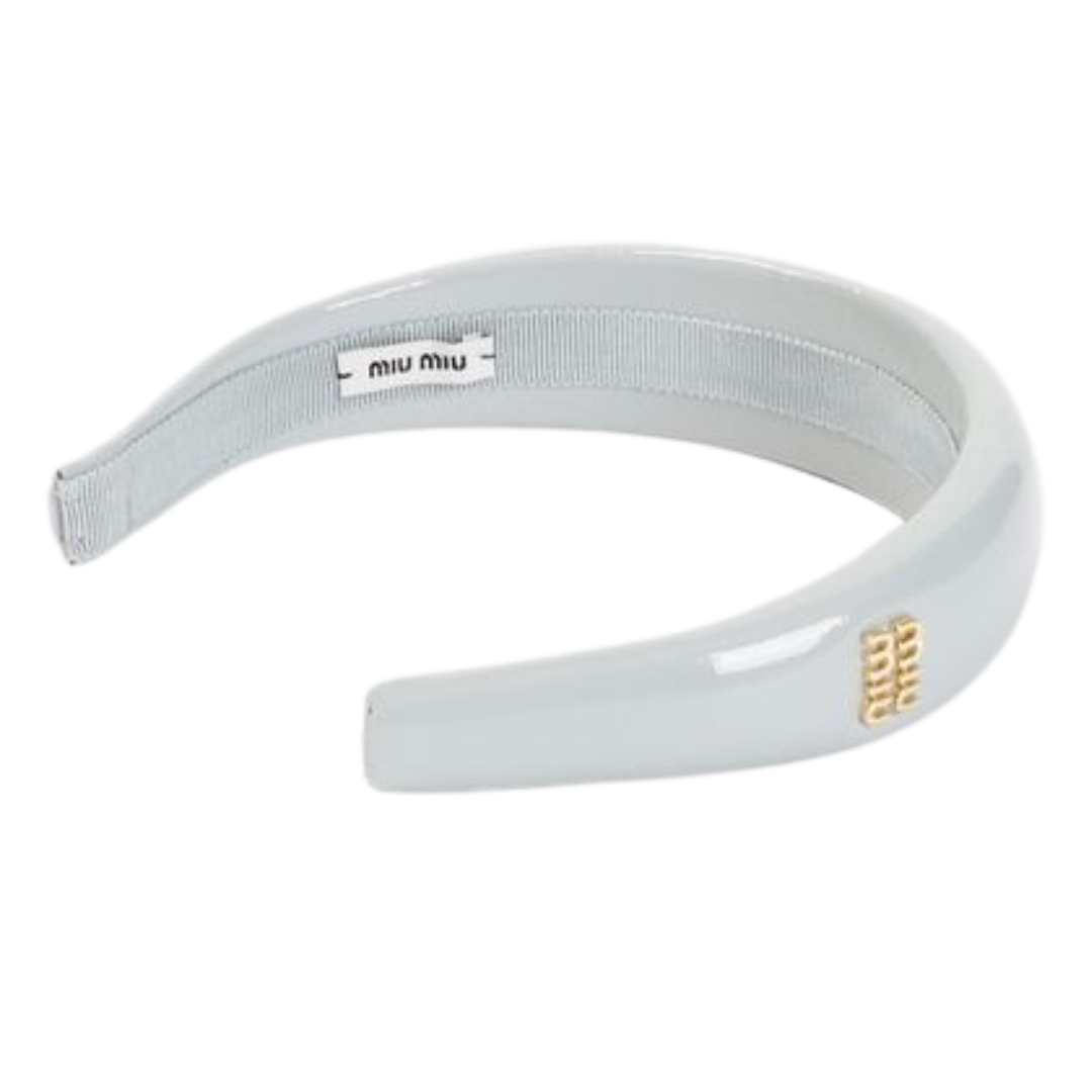 Women's patent leather hairband