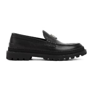 Chunky Sole Leather Loafers