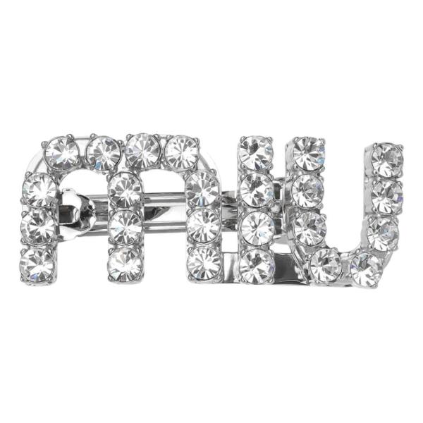 crystal logo hair clip