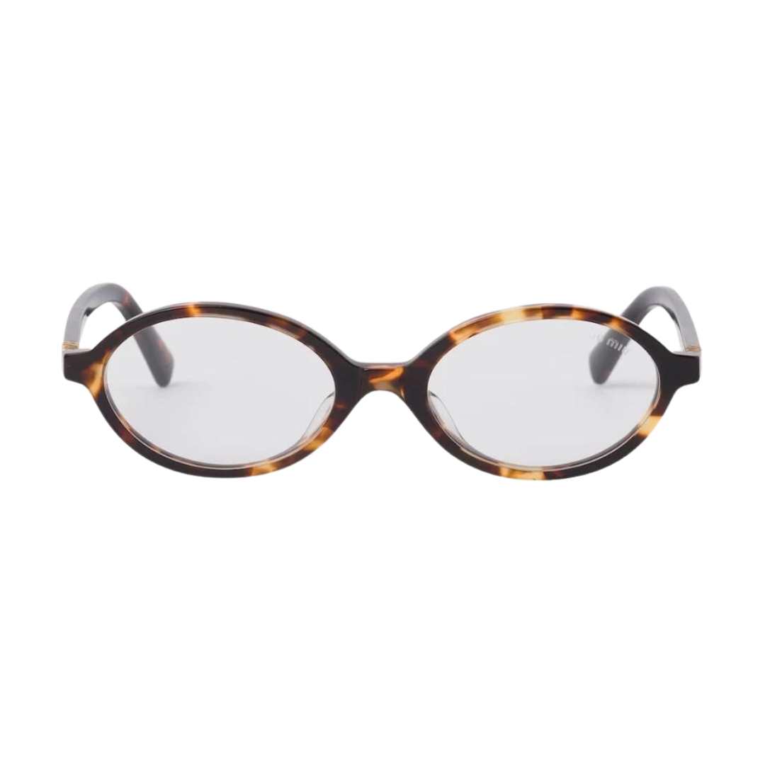  Miu Miu Regard sunglasses Blue Lenses Honey Tortoiseshell Acetate Alternative fit