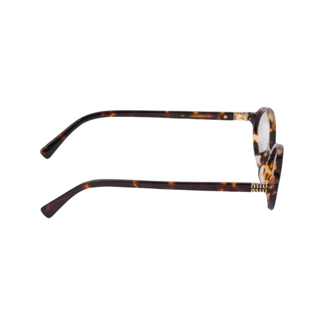  Miu Miu Regard sunglasses Blue Lenses Honey Tortoiseshell Acetate Alternative fit