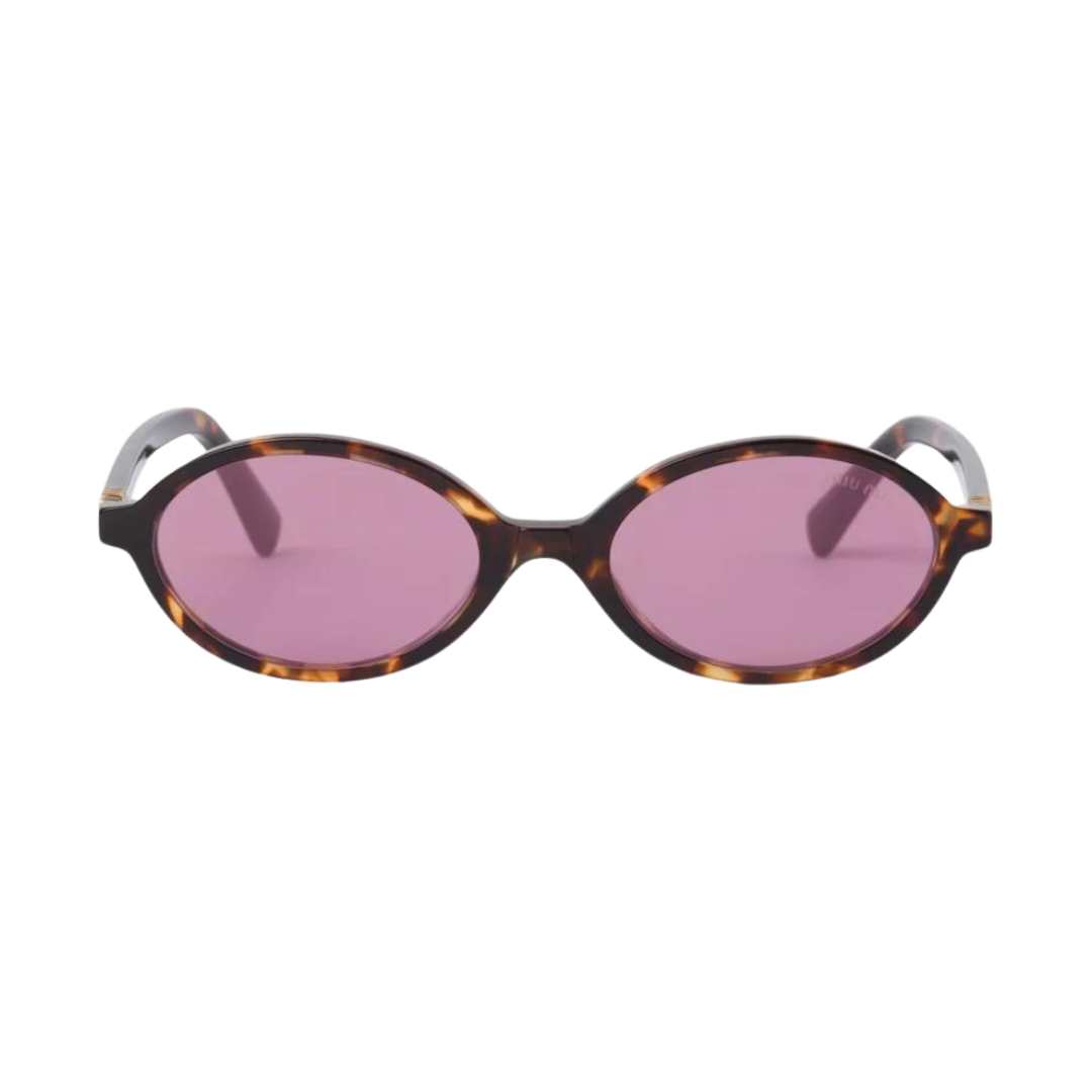 Miu Miu Regard sunglasses Amaranth Lenses Honey Tortoiseshell Acetate Alternative fit