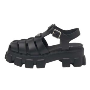 Men's rubber sandals - black