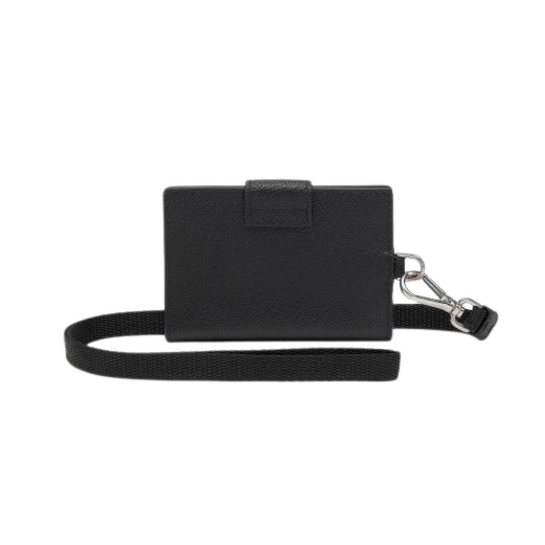 Men's Leather Card Holder - Black