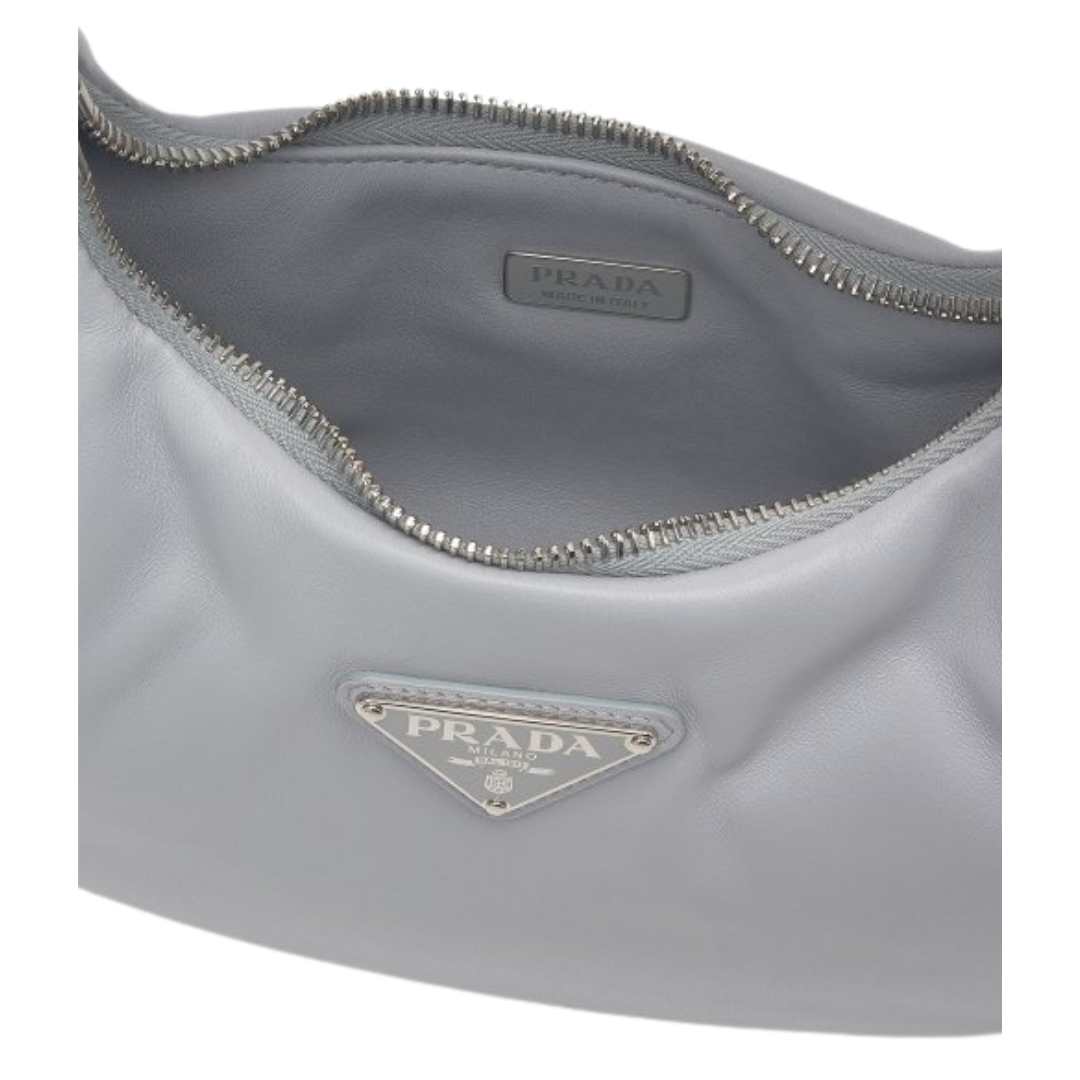 Women's Prada Soft Padded Nappa Leather Mini Bag - Cornflower Blue 
