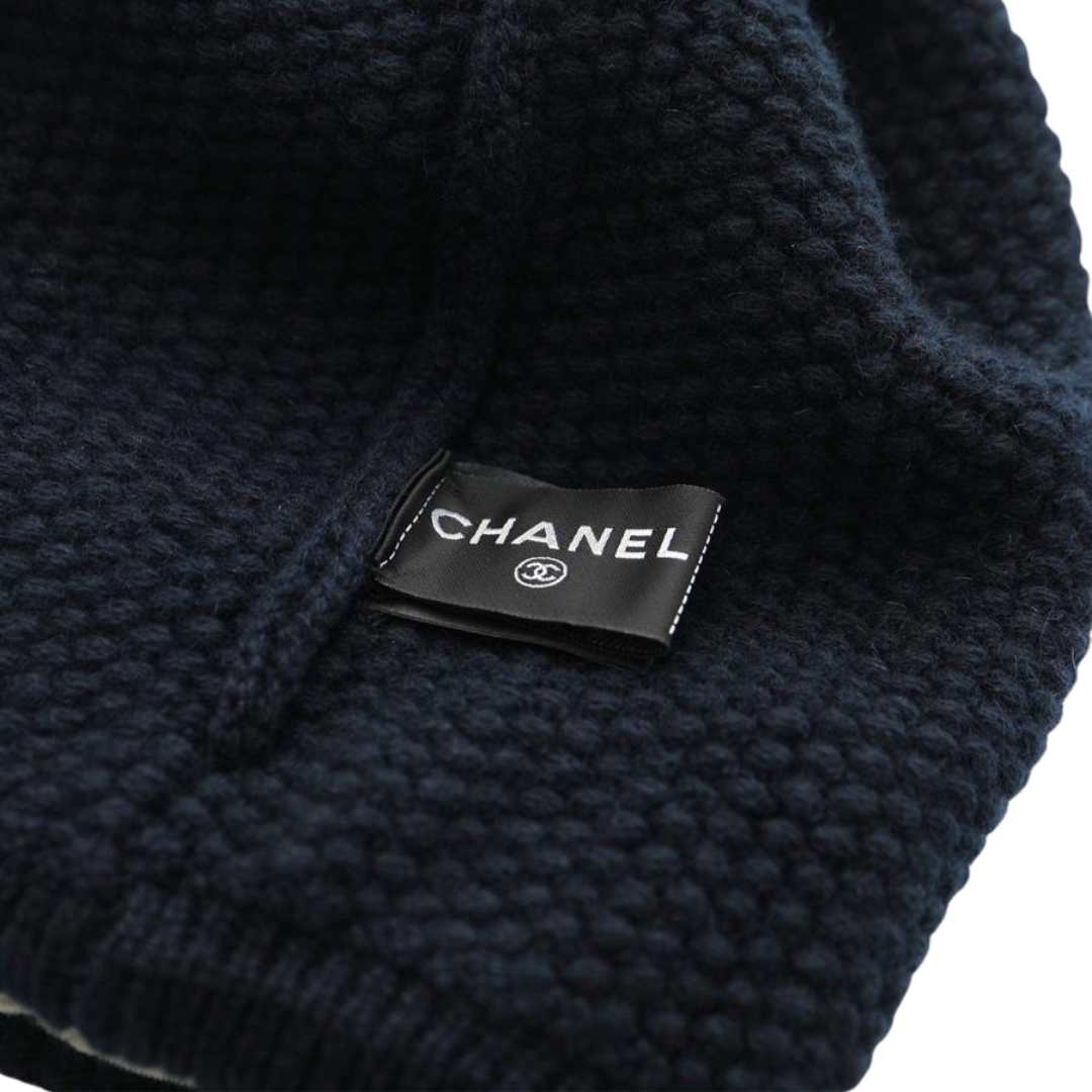 Chanel Beanie Cashmere & Navy Blue