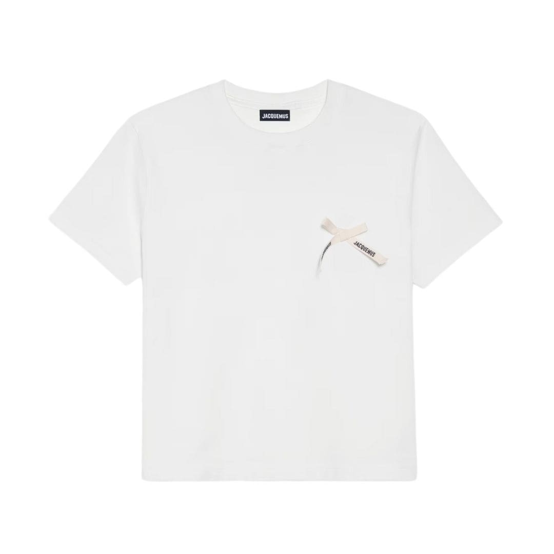 Jacquemus Le t-shirt Noeud White