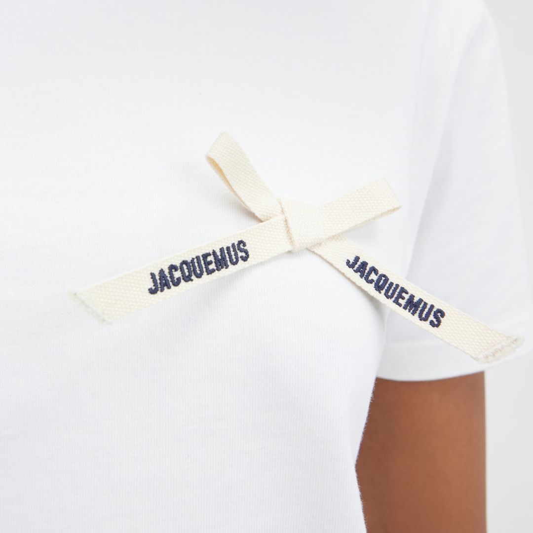 Jacquemus Le t-shirt Noeud White