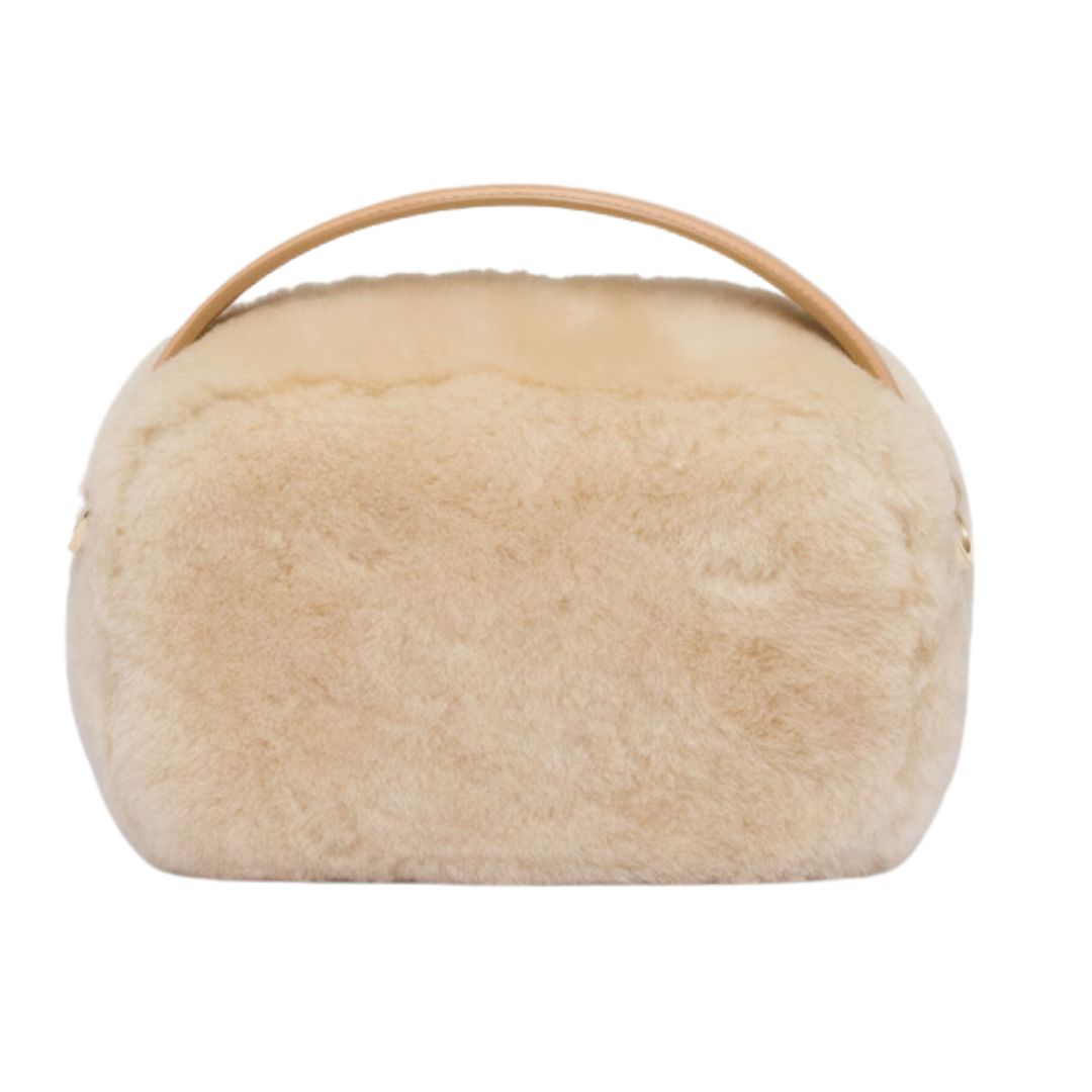 Prada Odette shearling mini bag