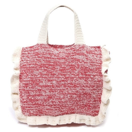 Crochet Frill Tote Bag