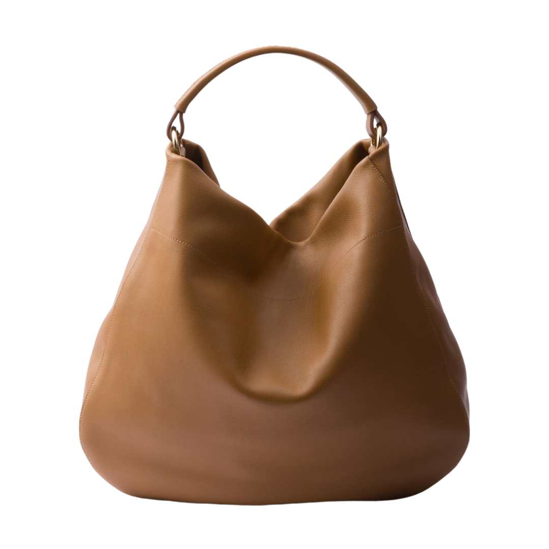 Large leather shoulder bag