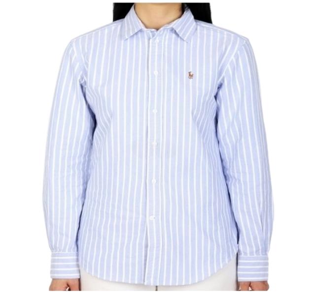 Pony logo embroidered Oxford shirt