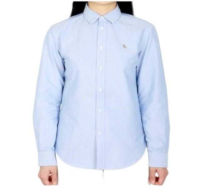 Pony logo embroidered Oxford shirt 