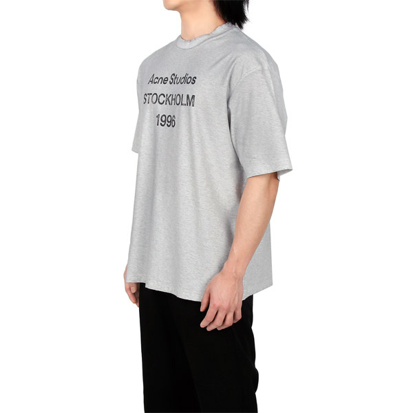 Relaxed-Fit Logo Print Cotton T-Shirt Pale Grey