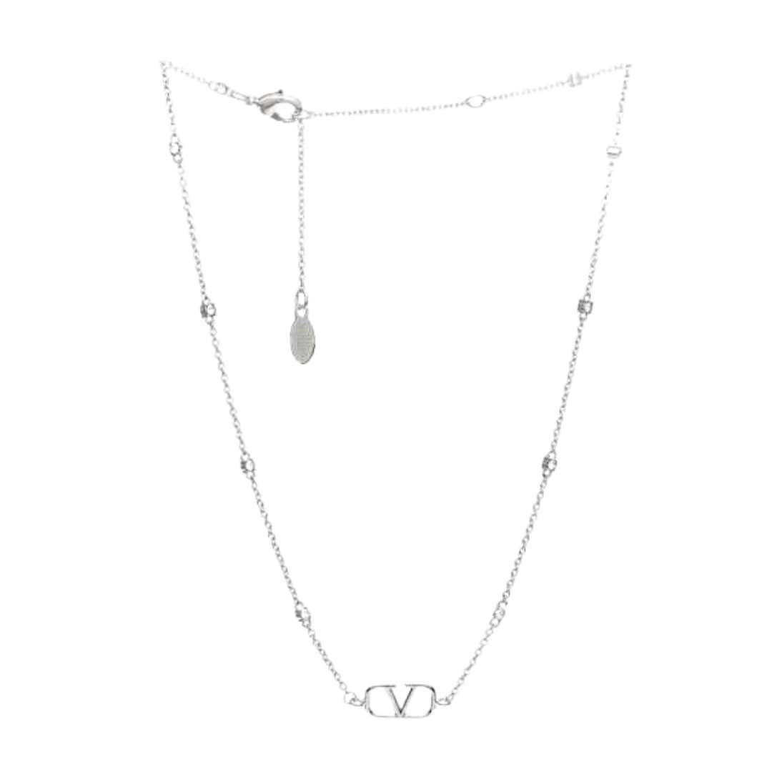 Mini V logo signature necklace
