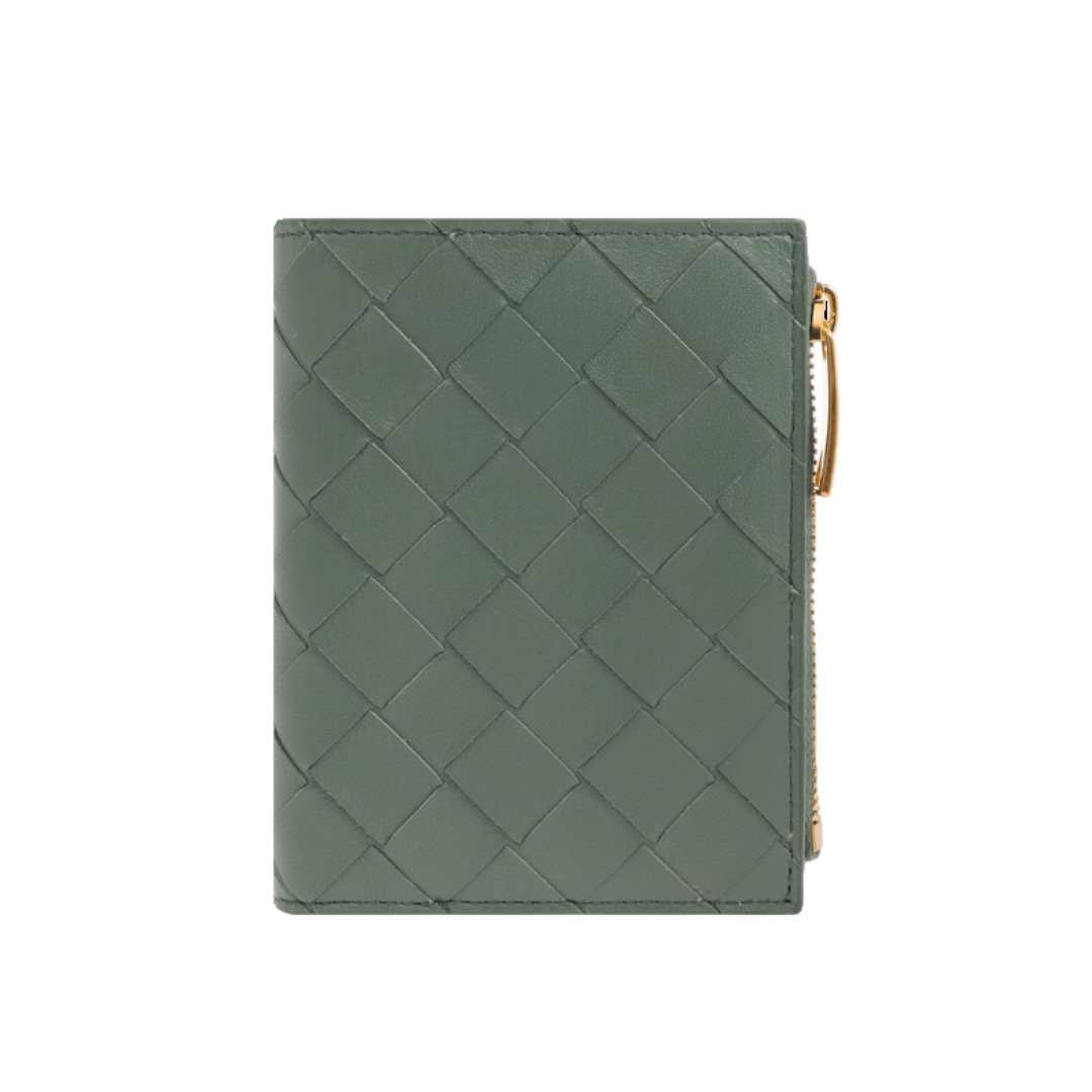 Small Intrecciato bi-fold wallet