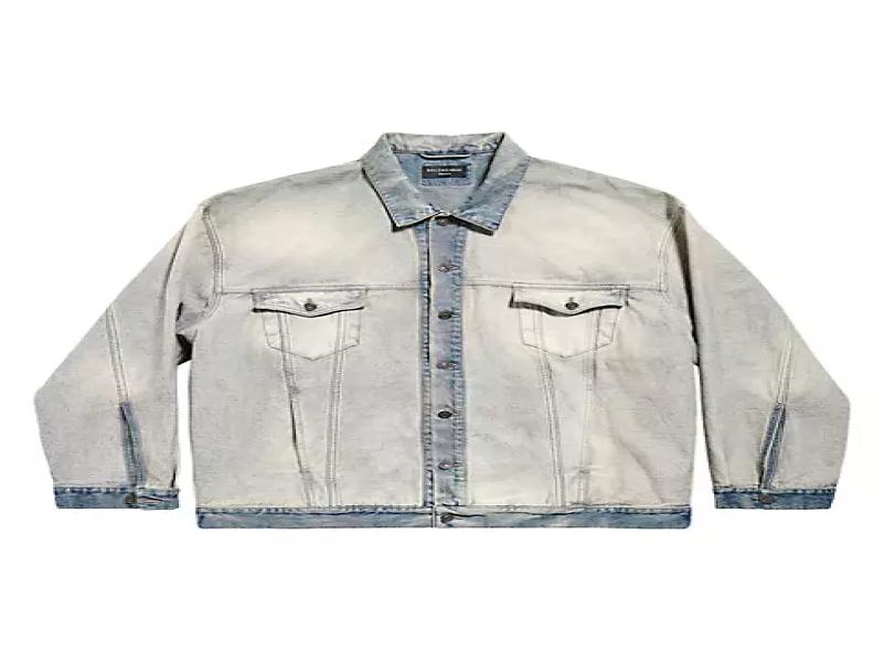 Inside Out Effect Oversized Denim Jacket