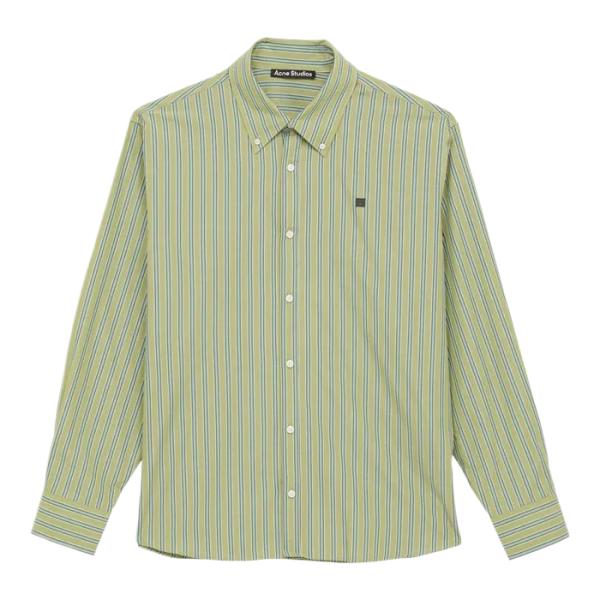 Classic bright green/dark green striped shirt