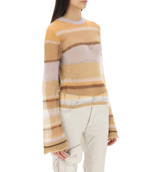 Striped mohair sweater