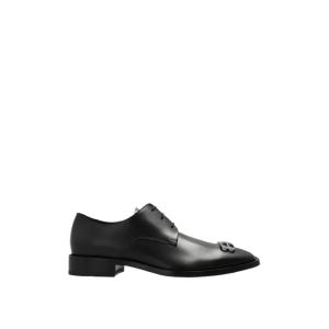 LEATHER DERBY SHOES BLACK