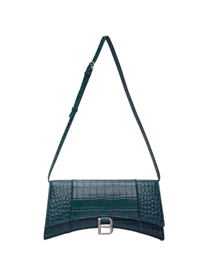 HOURGLASS SLING SHOURDER BAG DARK PETROL BLUE