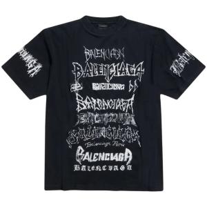 Balenciaga DIY Metal T-Shirt Large Fit in Black White