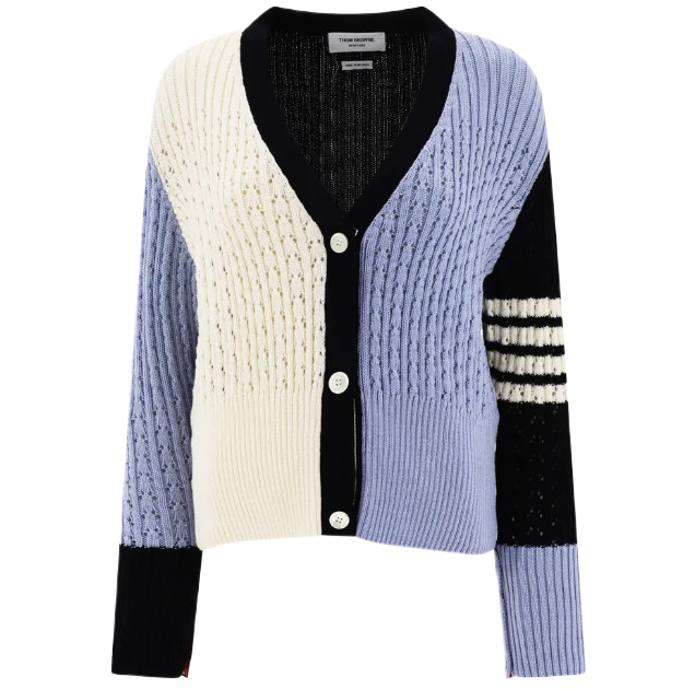 Color-block cardigan