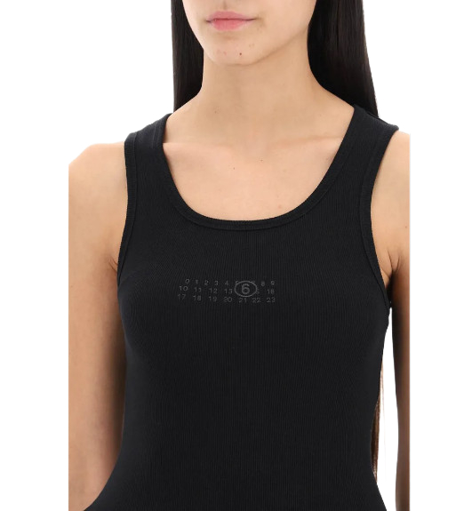 Tank top with numeric logo