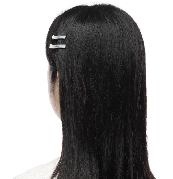 Enamel metal hair clip