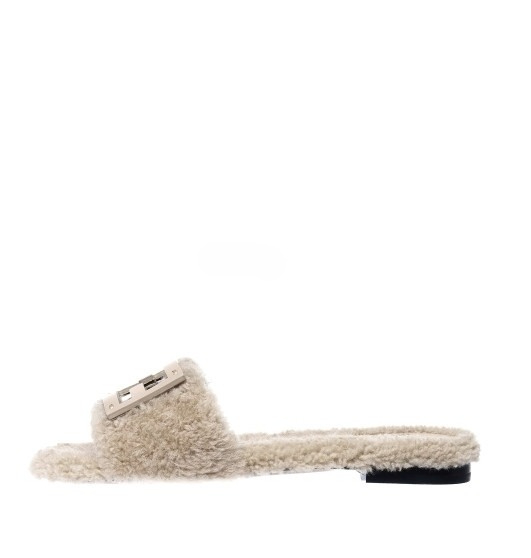 Baguette Sheepskin Slide