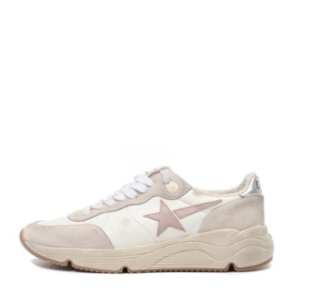 Running sole leather star sneakers